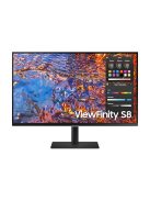SAMSUNG IPS monitor 32" S80PB, 3840x2160, 16:9, 350cd/m2, 5ms, DisplayPort/HDMI/3xUSB/USB-C/LAN, Pivot