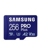 SAMSUNG Memóriakártya, PRO Plus + Reader microSDXC 256GB, CLASS 10, UHS-I, U3, V30, A2, R180/W130