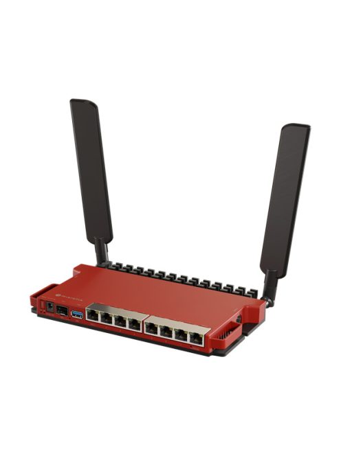 MIKROTIK Wireless Router 2,4GHz,8x1000Mbps + 1x2500Mbps SFP,  AX600, Menedzselhető, Asztali - L009UIGS-2HAXD-IN