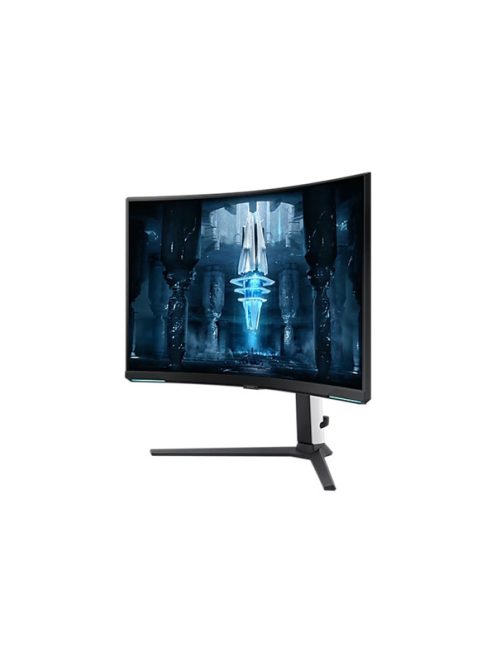 SAMSUNG Ívelt Gaming 240Hz VA monitor 32" G85NB, 3840x2160, 16:9, 350cd/m2, 1ms, 2xHDMI/DisplayPort/2xUSB, Pivot