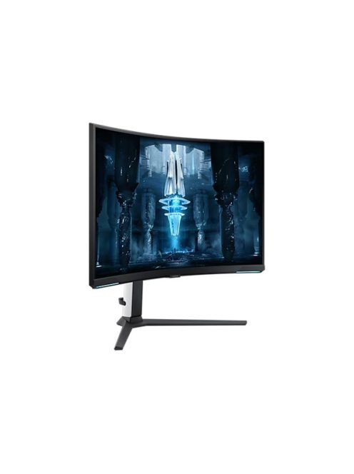 SAMSUNG Ívelt Gaming 240Hz VA monitor 32" G85NB, 3840x2160, 16:9, 350cd/m2, 1ms, 2xHDMI/DisplayPort/2xUSB, Pivot