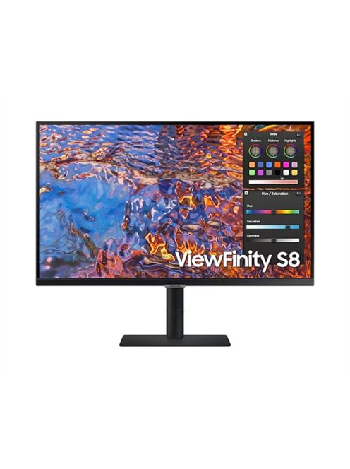 SAMSUNG IPS monitor 27" S8, 3840x2160, 16:9, 350cd/m2, 5ms, HDMI/DisplayPort/3xUSB/USB-C/LAN, Pivot