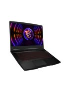 MSI Gaming NB Thin GF63 12VE-641, 15.6" FHD, i7-12650H, 16GB, 1TB M.2, RTX 4050 6GB, NOOS, Fekete