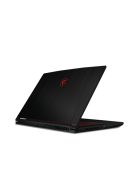 MSI Gaming NB Thin GF63 12VE-641, 15.6" FHD, i7-12650H, 16GB, 1TB M.2, RTX 4050 6GB, NOOS, Fekete