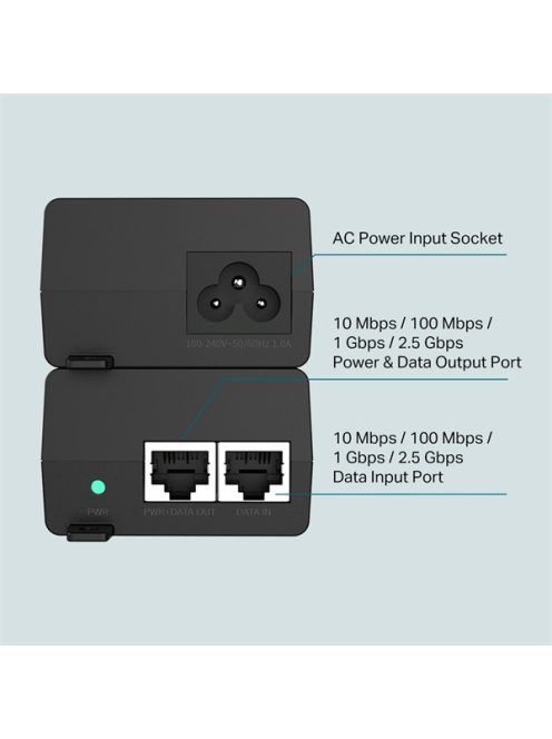 TP-LINK POE+ Injektor 30W 2x2.5Gbps, POE260S