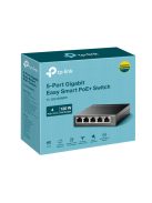 TP-LINK Switch 5x1000Mbps(4xPOE+), Easy Smart, TL-SG105MPE