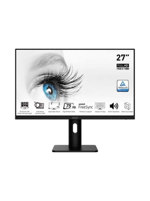 MSI Monitor Business PRO MP273P 27" FHD, 1920x1080, IPS 16:9, 1000:1 CR, 5 ms, HDMI, DP, Black