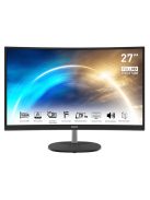 MSI Monitor Business PRO MP271CA Ívelt 27" FHD, 1920x1080, IPS 16:9, 1000:1 CR, 250cd/m2, 5 ms, DP, HDMI, Black