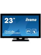 iiyama touch monitor, 23,8", 1920x1080, 16:9, 215cd, 5ms, 1000:1, DVI/VGA/HDMI, hangszóró, T2336MSC-B3