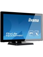 iiyama touch monitor, 23,8", 1920x1080, 16:9, 215cd, 5ms, 1000:1, DVI/VGA/HDMI, hangszóró, T2336MSC-B3