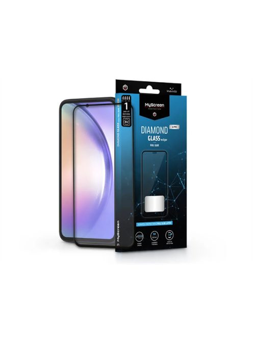 MYSCREEN PROTECTOR SAMSUNG SM-A546 GALAXY A54 5G EDZETT ÜVEG KÉPERNYŐVÉDŐ FÓLIA - BLACK