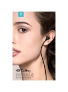 DEVIA UNIVERZÁLIS SZTEREÓ FELVEVŐS FÜLHALLGATÓ - 3,5 MM JACK - DEVIA KINTONE SERIES METAL EARPHONE - FEKETE