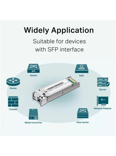 TP-LINK Switch SFP Modul 1000Base-BX WDM kétirányú 2km távolság, SM321B-2