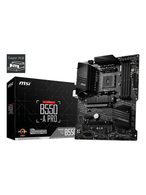 MSI Alaplap AM4 B550-A PRO AMD B550, ATX