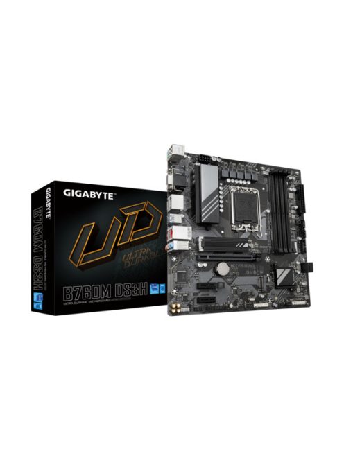 GIGABYTE Alaplap S1700 B760M DS3H INTEL B760, mATX