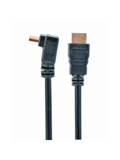 GEMBIRD Kábel, HDMI, Ethernet, 90°-os, M/M, 1,8m