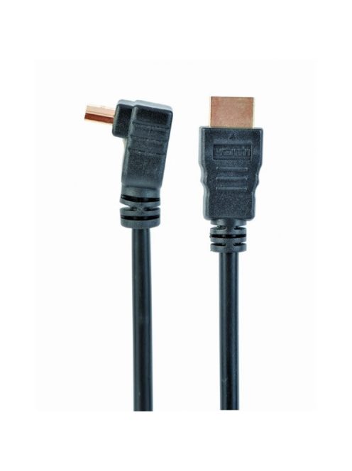 GEMBIRD Kábel, HDMI, Ethernet, 90°-os, M/M, 1,8m