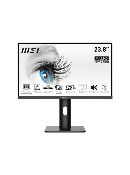 MSI Monitor Business PRO MP243P 23,8" FHD, 1920x1080, IPS 16:9, 1000:1, 5 ms, HDMI, DP, Pivot, Height adj., Black