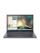 ACER Aspire A515-57-564T, 15.6" FHD IPS, Intel Core i5-12450H, 16GB, 512GB SSD, UMA, DOS, fekete