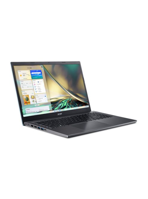 ACER Aspire A515-57-564T, 15.6" FHD IPS, Intel Core i5-12450H, 16GB, 512GB SSD, UMA, DOS, fekete