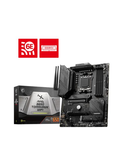 MSI Alaplap AM5 MAG B650 TOMAHAWK WIFI AMD B650, ATX