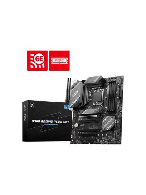 MSI Alaplap S1700 B760 GAMING PLUS WIFI Intel B760, ATX