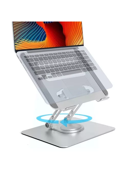 BLACKBIRD Notebook Állvány, 360 fokban forgatható alumínium ezüst