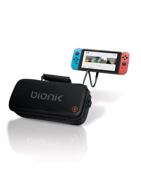 BIONIK Nintendo Switch & OLED Kiegészítő Power Communter Hordtáska Fekete + 10000mAh akkuval, BNK-9035