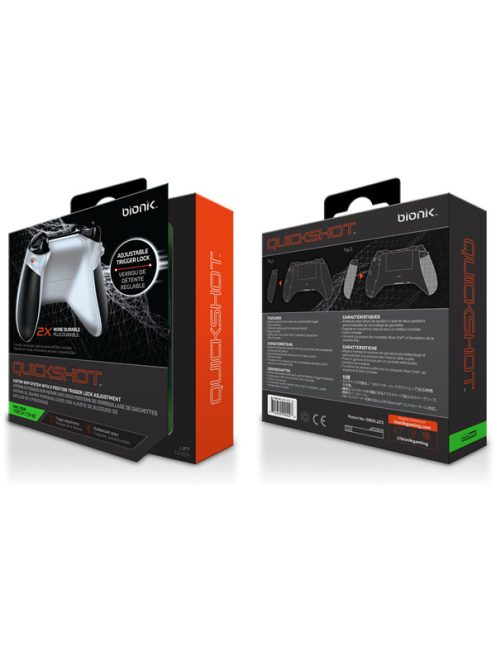 BIONIK XBOX One Kiegészítő Quickshot Pro Kontroller Ravasz csomag fehér & szürke, BNK-9022