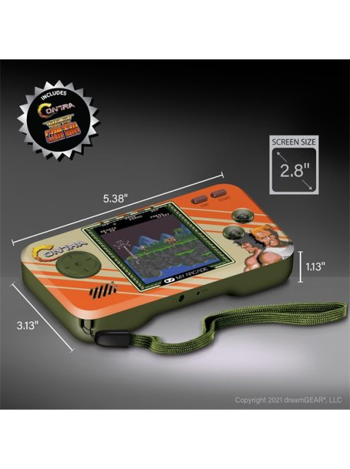 MY ARCADE Játékkonzol Contra 2in1 Premium Edition Pocket Player Hordozható, DGUNL-3281