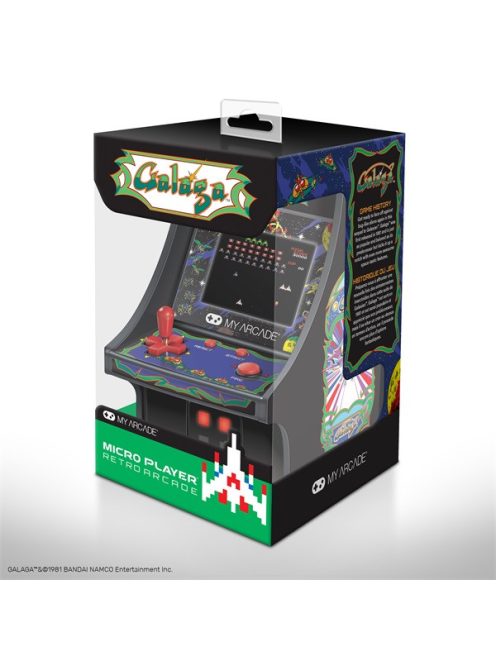 MY ARCADE Játékkonzol Galaga Micro Player Retro Arcade 6.75" Hordozható, DGUNL-3222