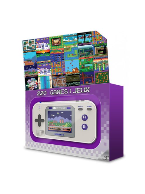 MY ARCADE Játékkonzol Gamer V Classic 220in1 Szürke  & Lila Hordozható, DGUN-3920