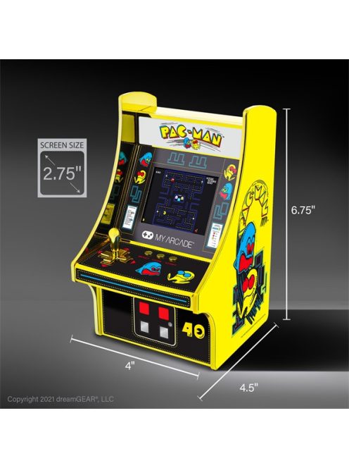 MY ARCADE Játékkonzol Pac-Man 40th Anniversary Micro Player Retro Arcade 6.75" Hordozható, DGUNL-3290