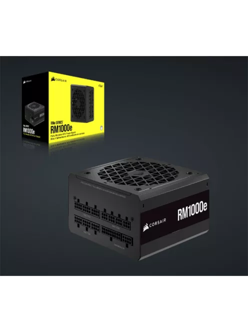 CORSAIR Tápegység Moduláris, RMe Series RM1000e, 1000W, 12cm, ATX3.0, PCIe5.0, 80+ Gold