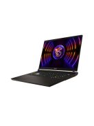 MSI Gaming NB Vector GP78 13VH-483HU, 17,3" QHD 240Hz, i9-13950HX, 32GB, 1TB M.2, RTX 4080 12GB, WIN11H, Fekete - US KEY