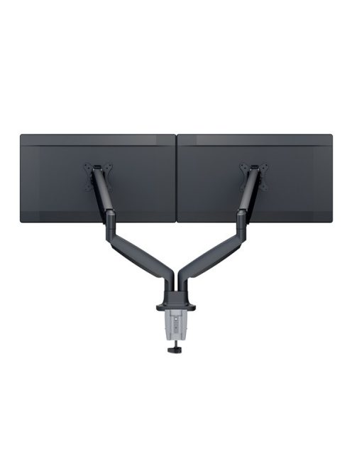 MULTIBRACKETS 2 karos asztali konzol, M Deskmount Gas Spring Dual Black (15-30", max.VESA: 100x100 mm, 9 kg)