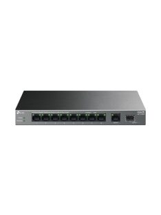   TP-LINK Switch 10x1000Mbps (8xPOE+) Fémházas Asztali, LS1210GP