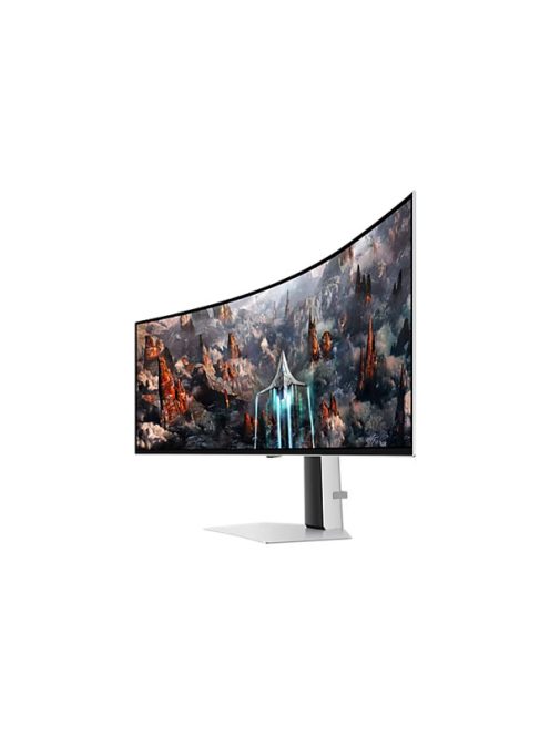 SAMSUNG Ívelt Gaming 240Hz OLED monitor 49" G93SC, 5120x1440, 32:9, 250cd/m2, 0.03ms, HDMI/MicroHDMI/DP/3xUSB, hangszóró