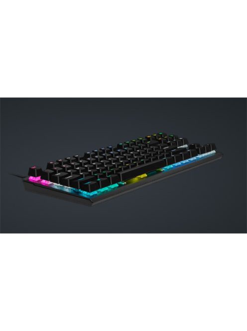 CORSAIR Vezetékes Billentyűzet Gaming, K60 PRO TKL RGB, Optical-Mechanical, Alumínium keret, US, fekete