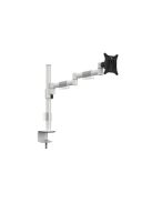 MULTIBRACKETS Asztali konzol, M VESA Deskmount Officeline Single II White (15-30", max.VESA: 100x100 mm, 8 kg)