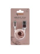 SBOX Kábel, CABLE USB A Male -> 8-pin iPh Male 1.5 m Rose gold - Blister