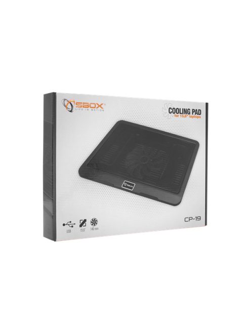 SBOX Notebook hűtőpad, COOLING PAD 15.6"
