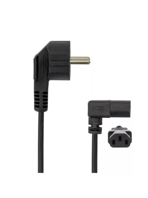 SBOX Kábel, CABLE C-13 PC - SCHUKO POWER, Angled 90°, 2 m