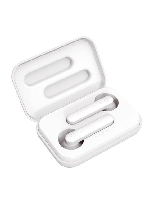 PLATINET fülhallgató, PM1040, Bluetooth 5.0, érintőgombos, vezeték nélküli, TWS, 1,5ó töltési idő, 3-4ó üzemidő, fehér