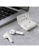 PLATINET fülhallgató, PM1040, Bluetooth 5.0, érintőgombos, vezeték nélküli, TWS, 1,5ó töltési idő, 3-4ó üzemidő, fehér