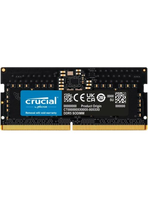 CRUCIAL NB Memória DDR5 8GB 4800MHz CL40 SODIMM