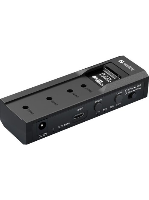 SANDBERG USB dokkoló, USB 3.2 Cloner and Dock for M2 + NVMe + SATA
