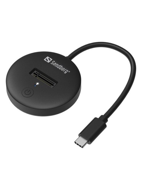 SANDBERG USB-C tartozék, USB 3.2 Dock for M.2+NVMe SSD