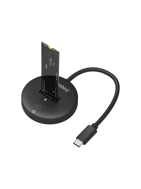 SANDBERG USB-C tartozék, USB 3.2 Dock for M.2+NVMe SSD