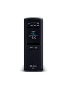 CYBERPOWER UPS gaming, 6xSCHU,2xUSB 1600VA 1600W 230V, színuszus szünetmentes tápegység,LINE-INTERAKTÍV, AVR, színes LCD